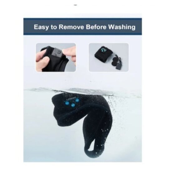 Lullaband Sleep Headphones Headband Bluetooth 5.2 Black Wireless 10-Hour Battery - Picture 9 of 9